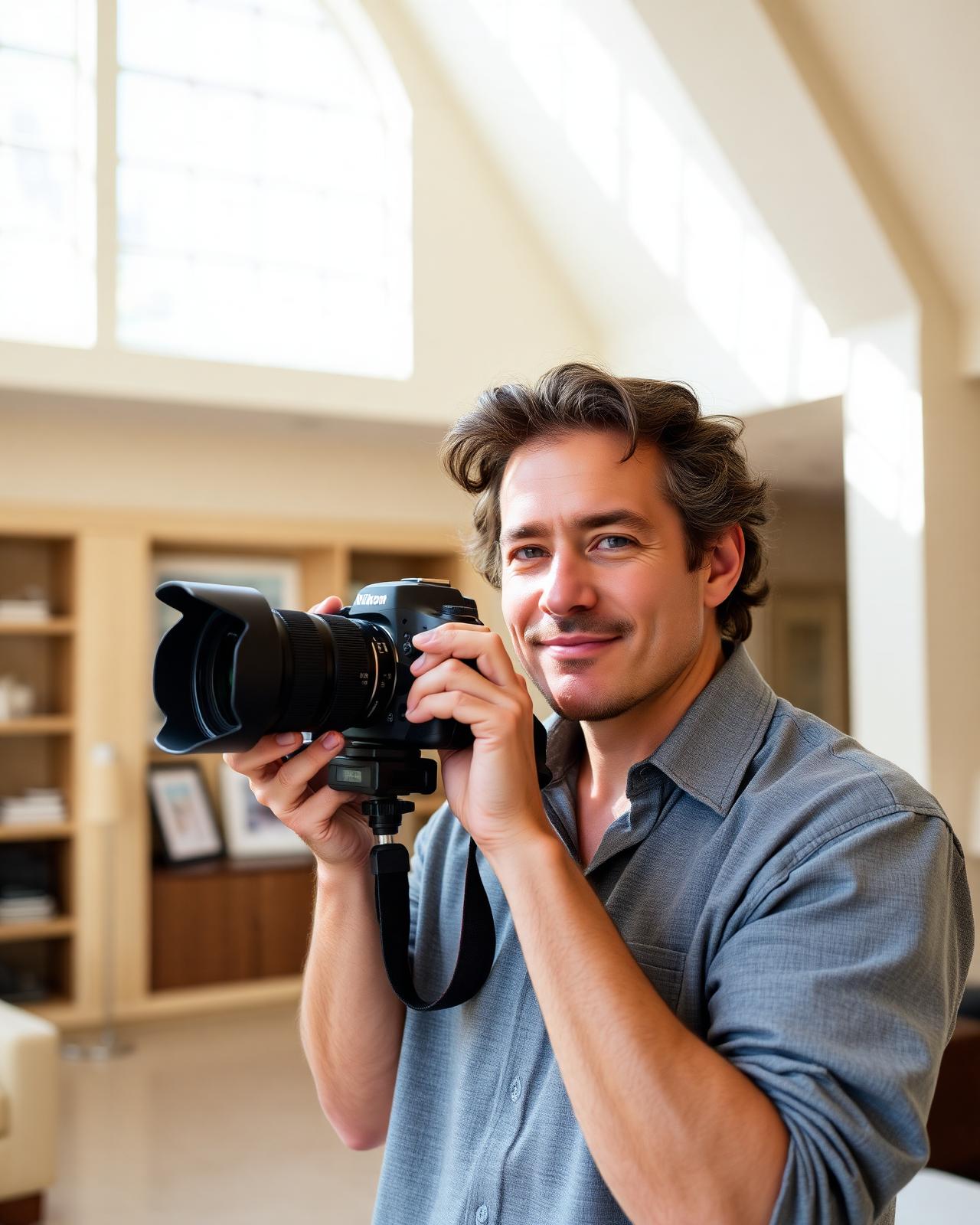 The photographer at work